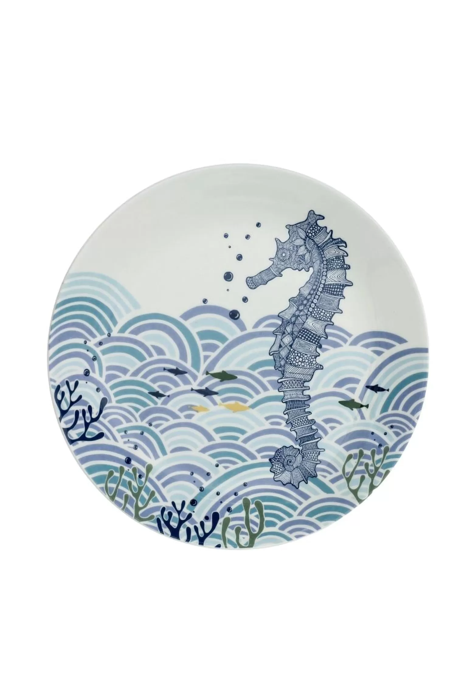 Arta Broch Wall Decor^Animal Illustrative Series Wall Plate - Sea Horse