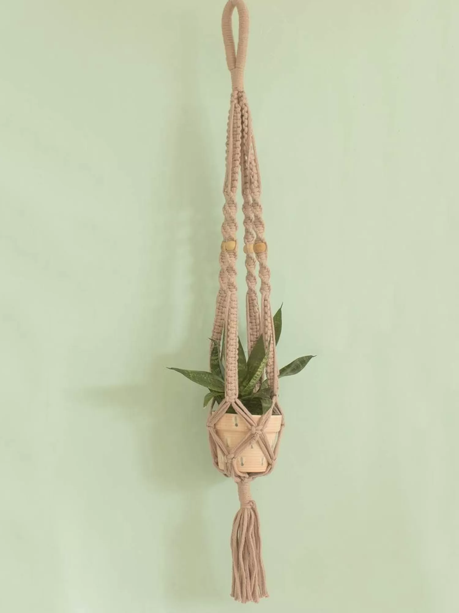 * Storage^Bell Flowers Macrame Planter Holder