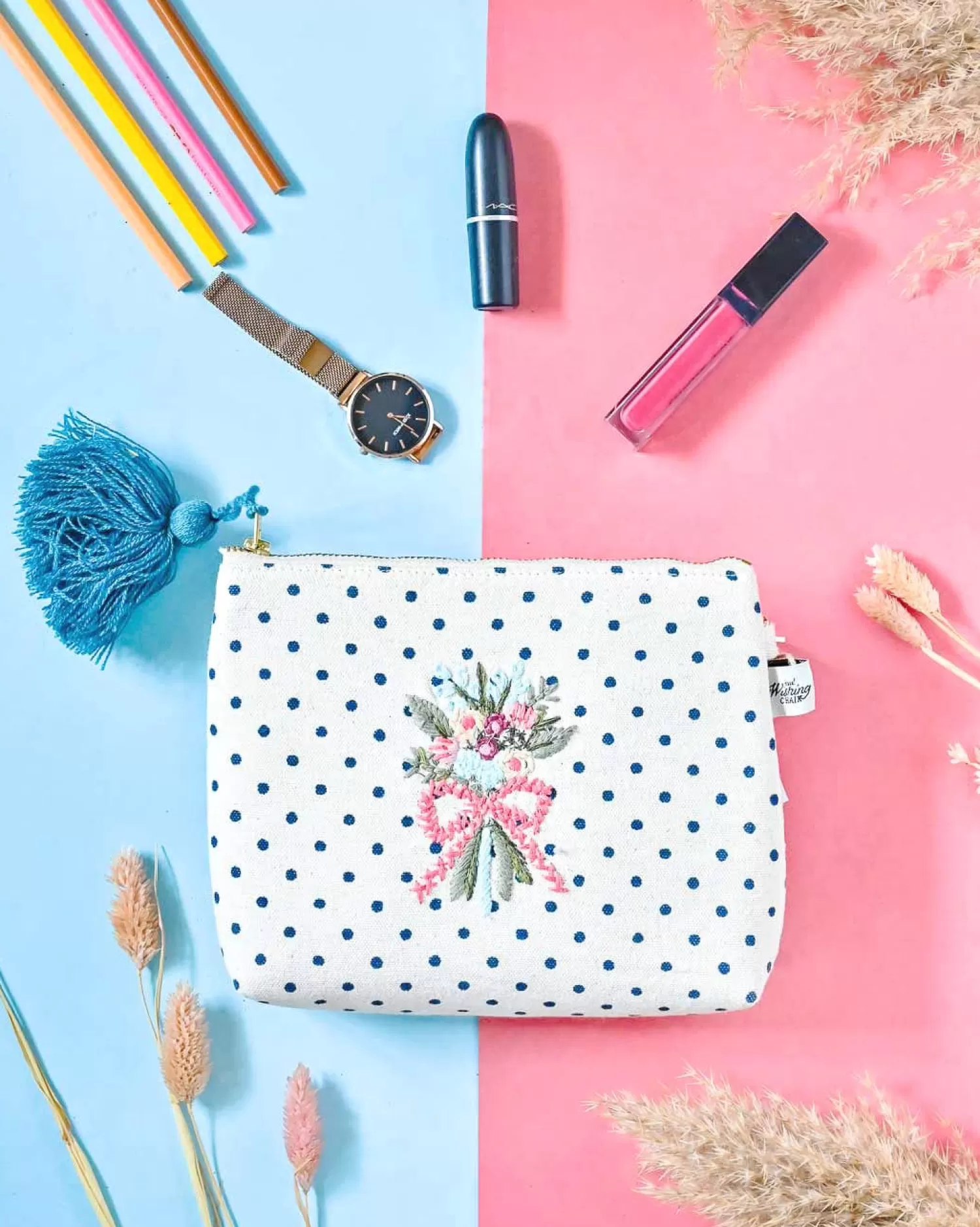 Vanshika Storage^Belle Fleur Embroidered Pouch