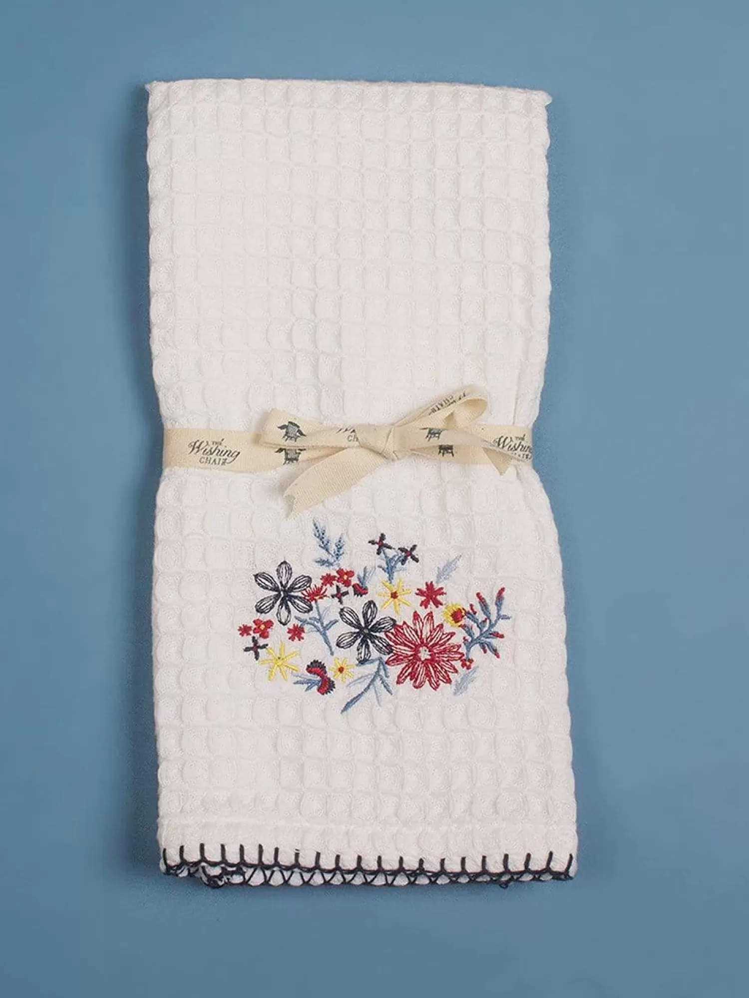 Summerrain Bath^Floral Waffle Hand Towel