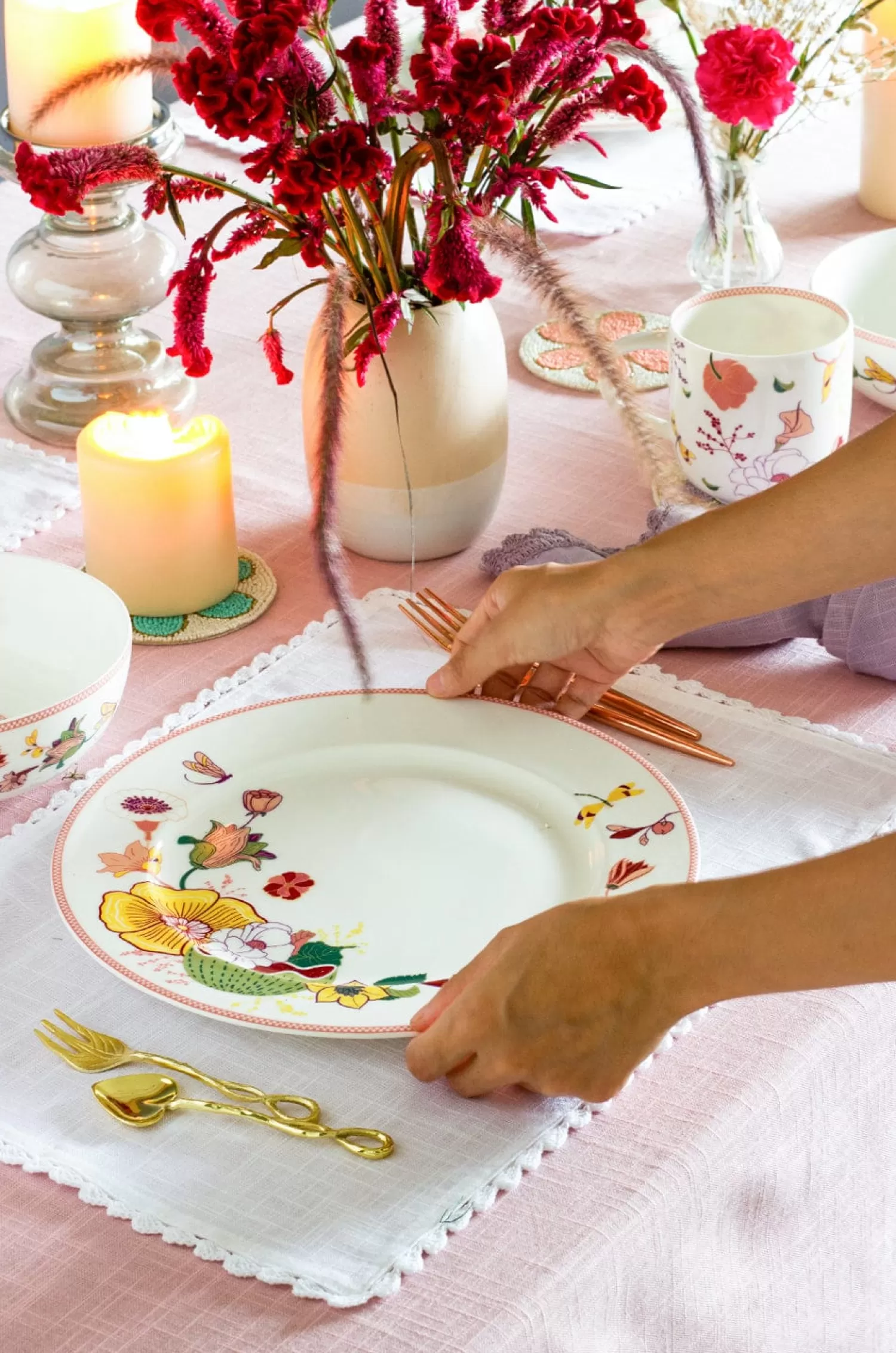 Arta Broch Plates^Garden Of Eden Fine China Ceramic Dinner Plates - Set Of 6