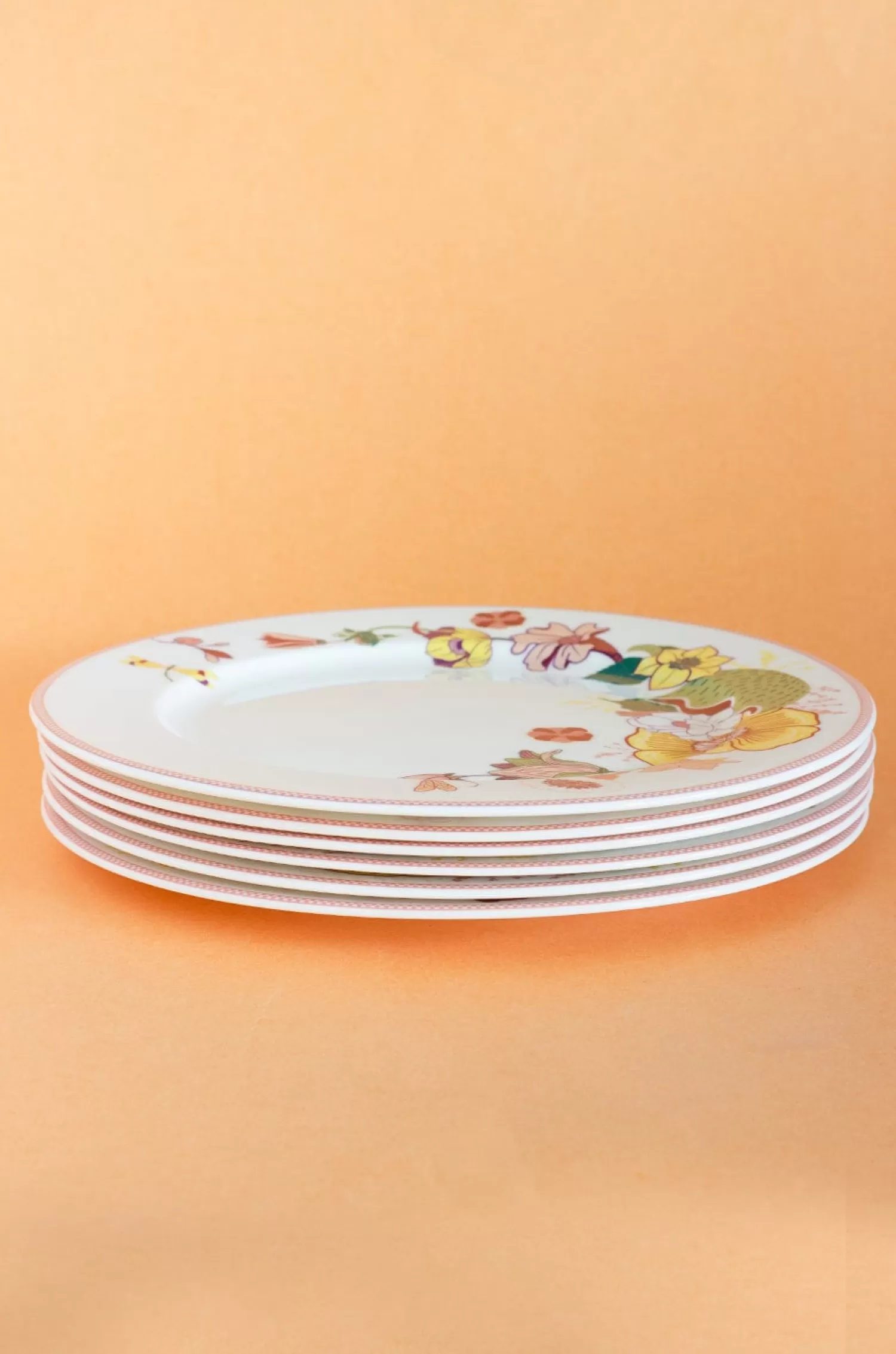 Arta Broch Plates^Garden Of Eden Fine China Ceramic Dinner Plates - Set Of 6