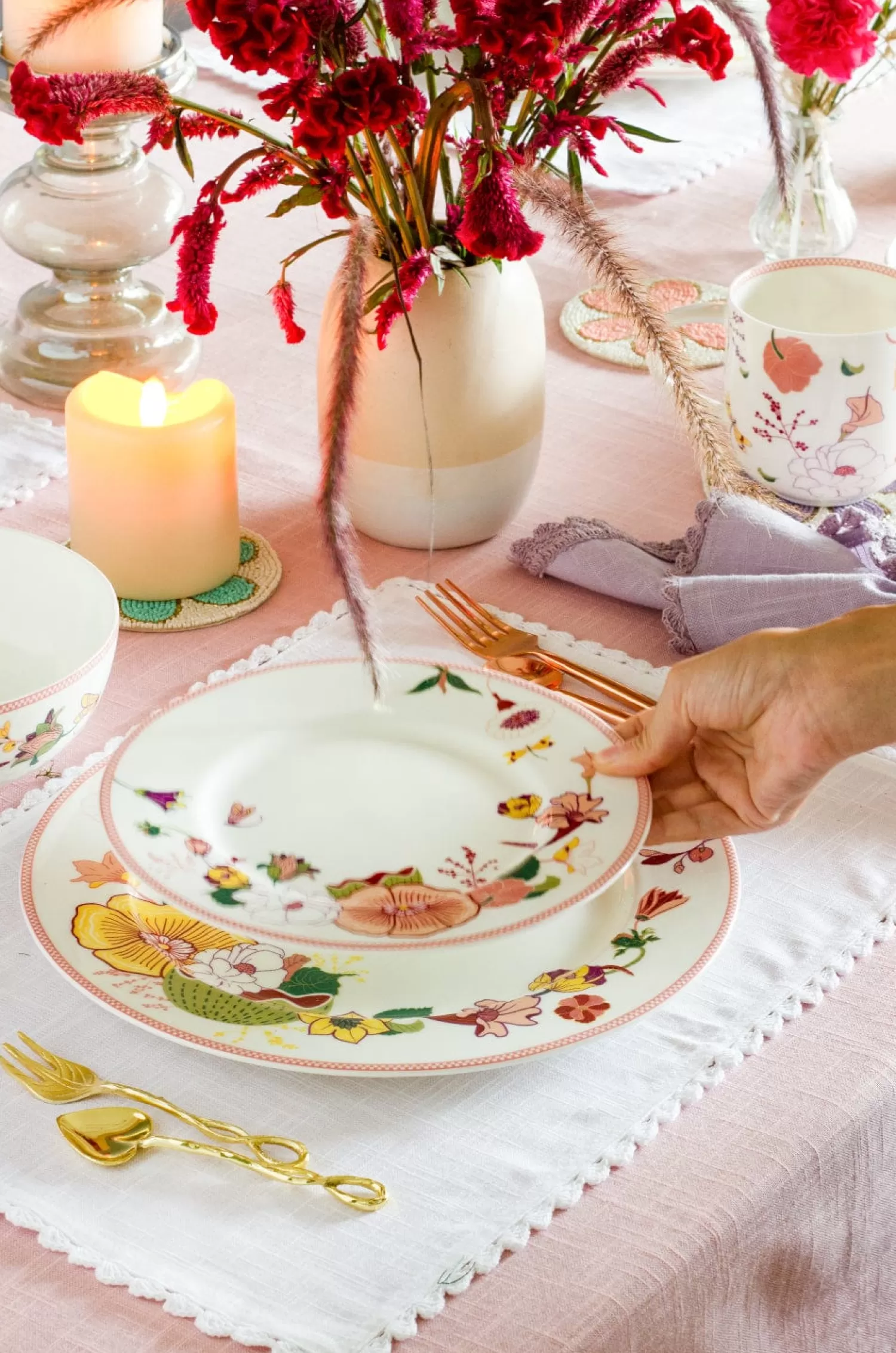 Arta Broch Plates^Garden Of Eden Fine China Ceramic Side Plates - Set Of 6