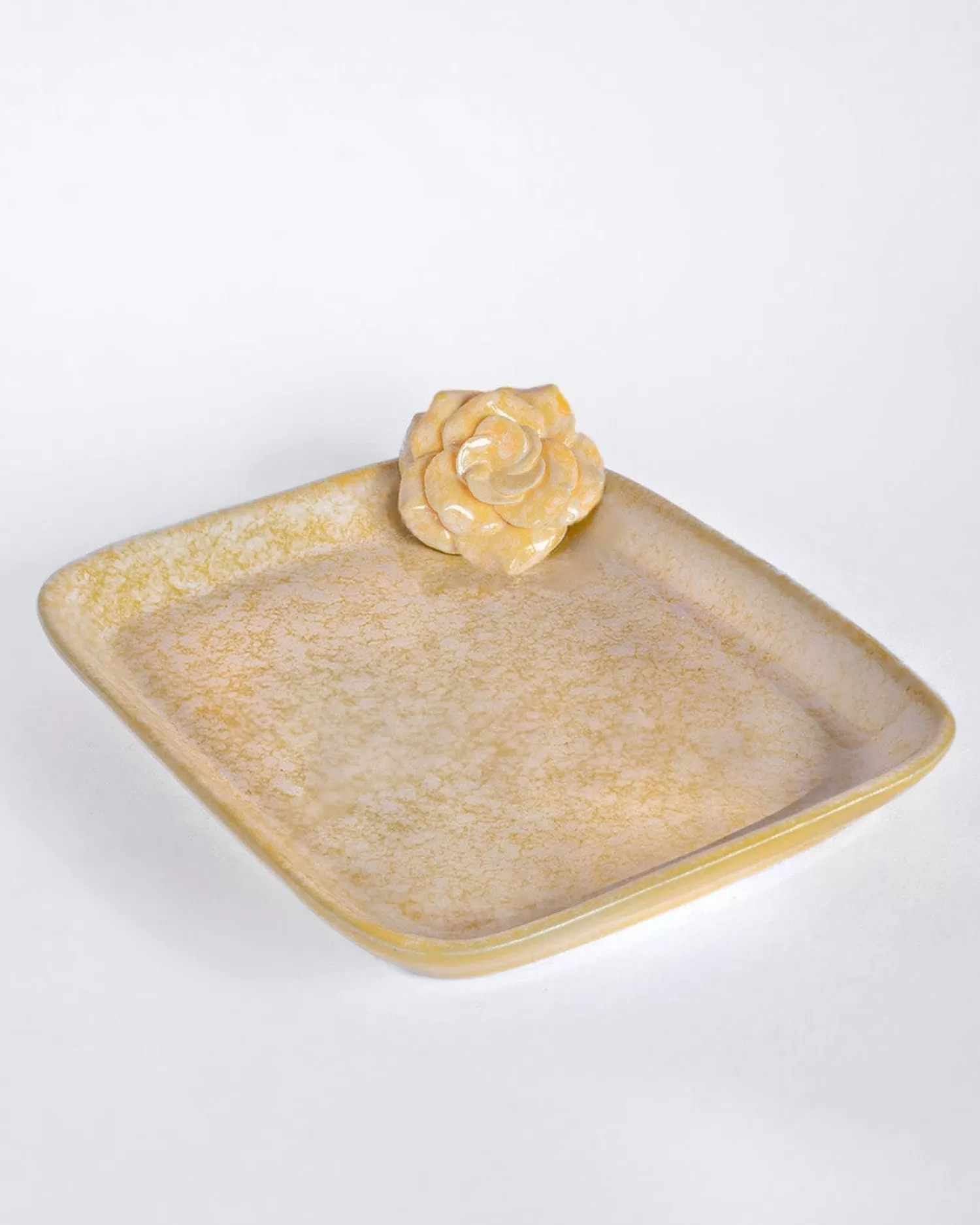 * Platters^Golden Harvest Handpainted Square Platter