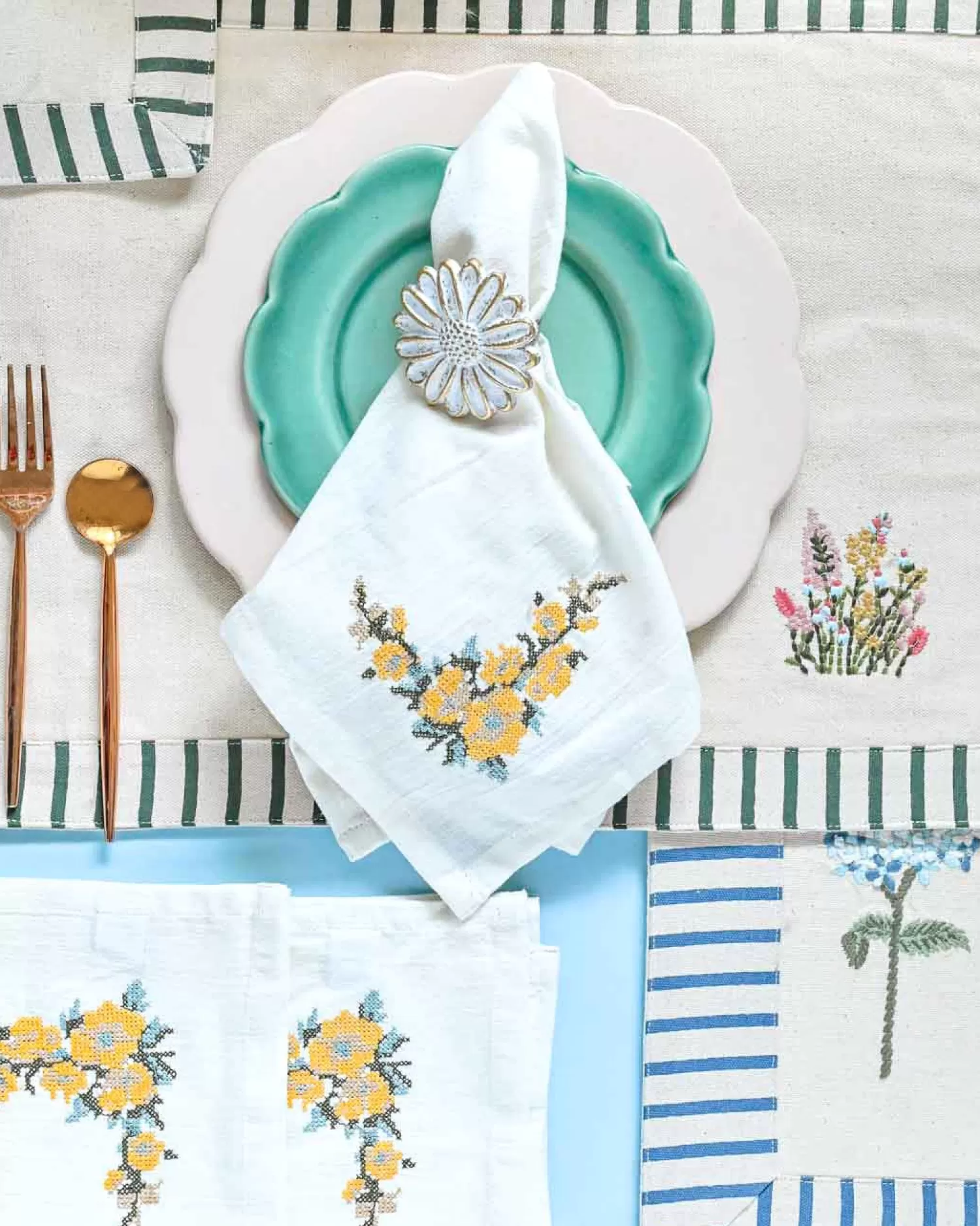 Vanshika Table Linen & Accessories^Golden Harvest Napkin- Set Of 4