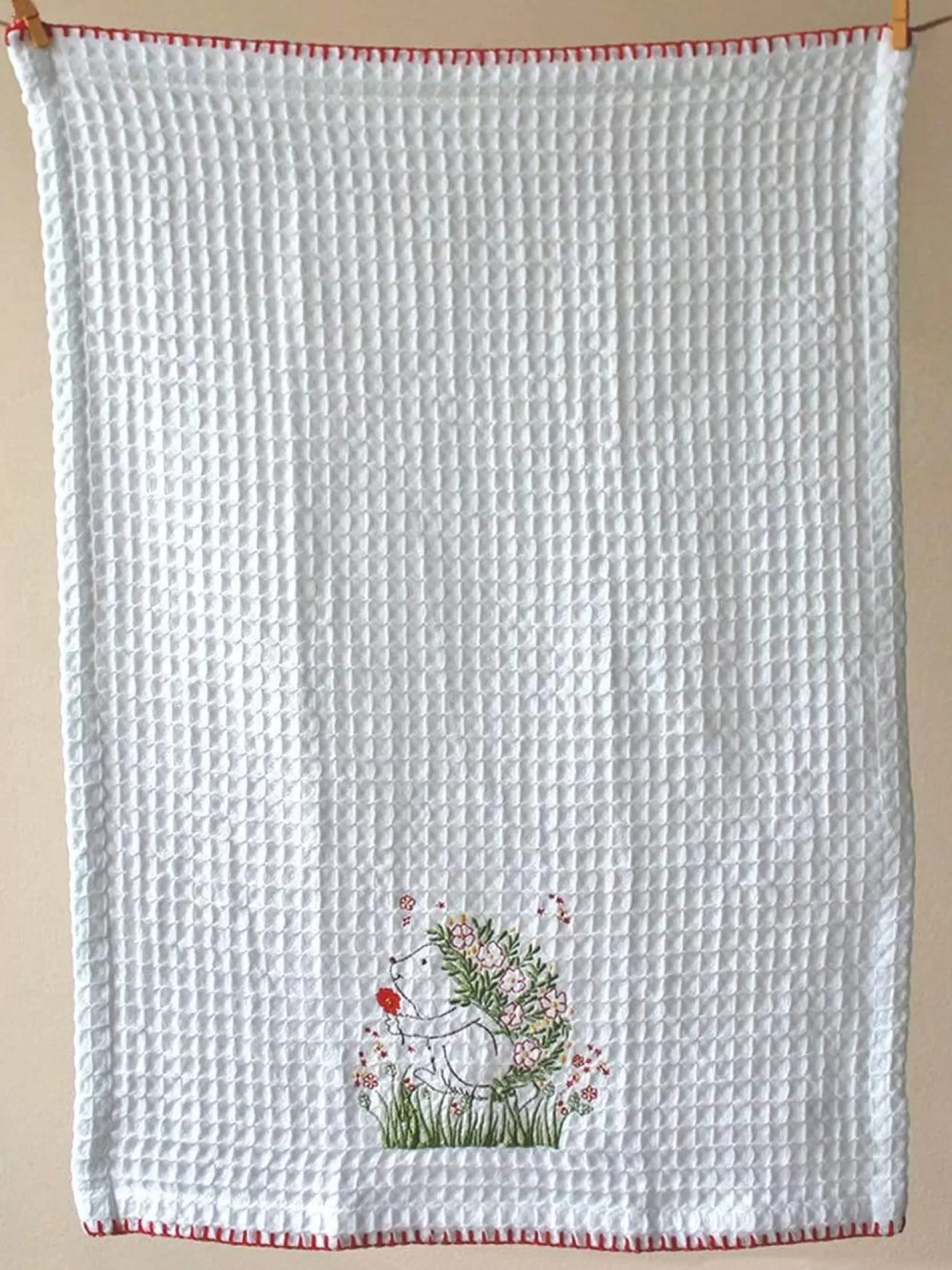 Summerrain Bath^Hedgehog Waffle Hand Towel