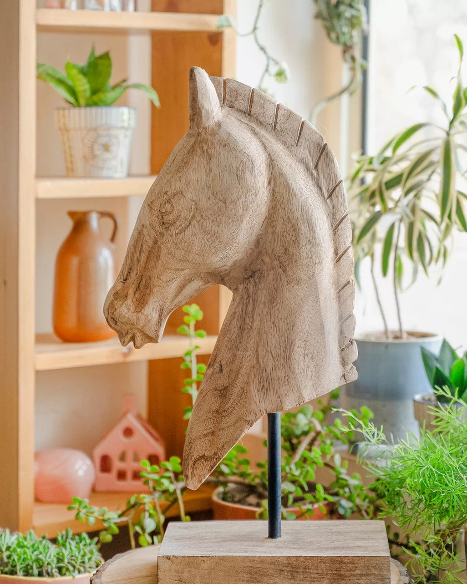 * Decorative Accents^Hey Bojack Horse Bust Wooden Decorative Accent