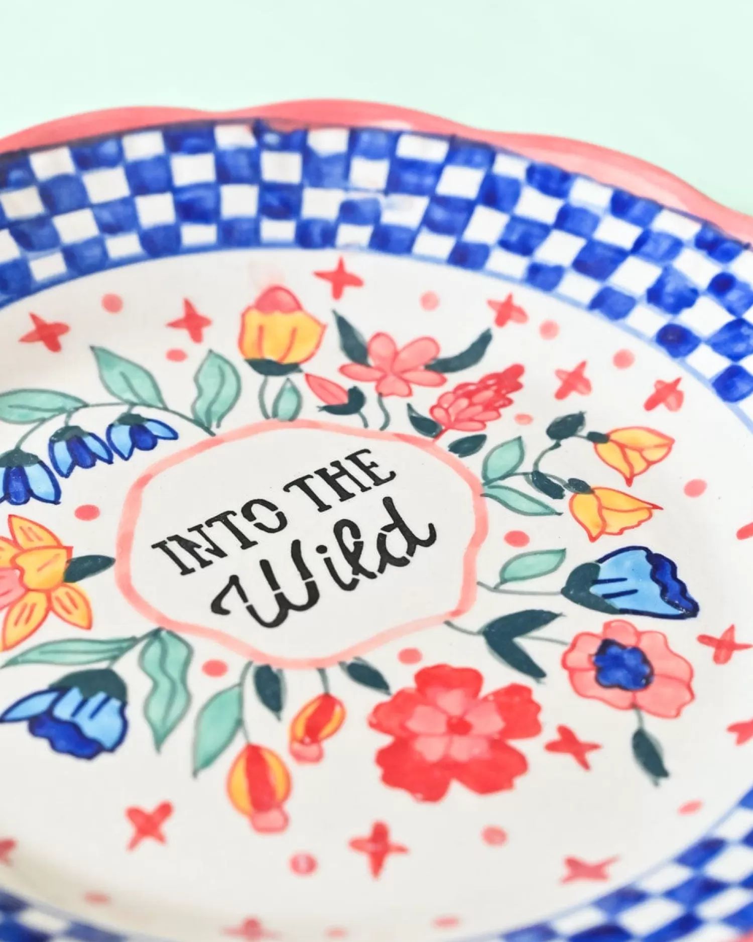 * Wall Decor^Into The Wild Handpainted Wall Plate