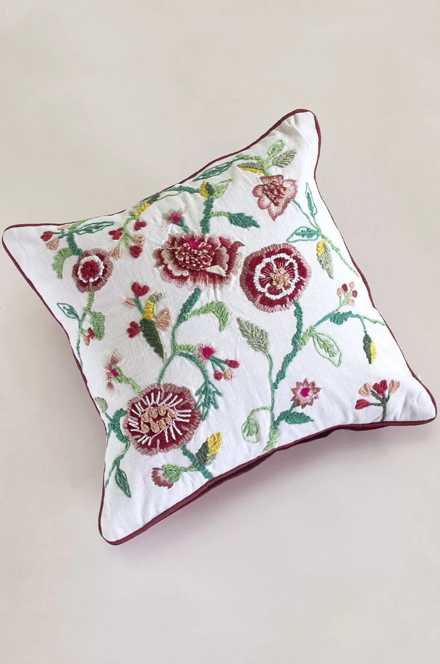 Vivsun Cushion Covers^Ismat Embroidered Cushion Cover