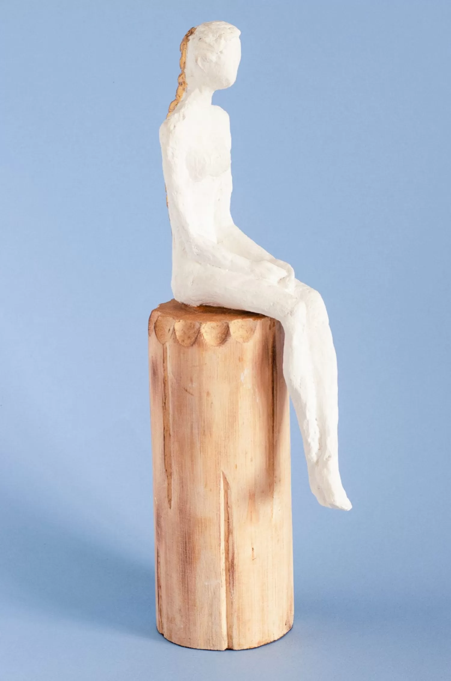 Forms Decorative Accents^Lost In Thought Lady Wooden Decorative Accent