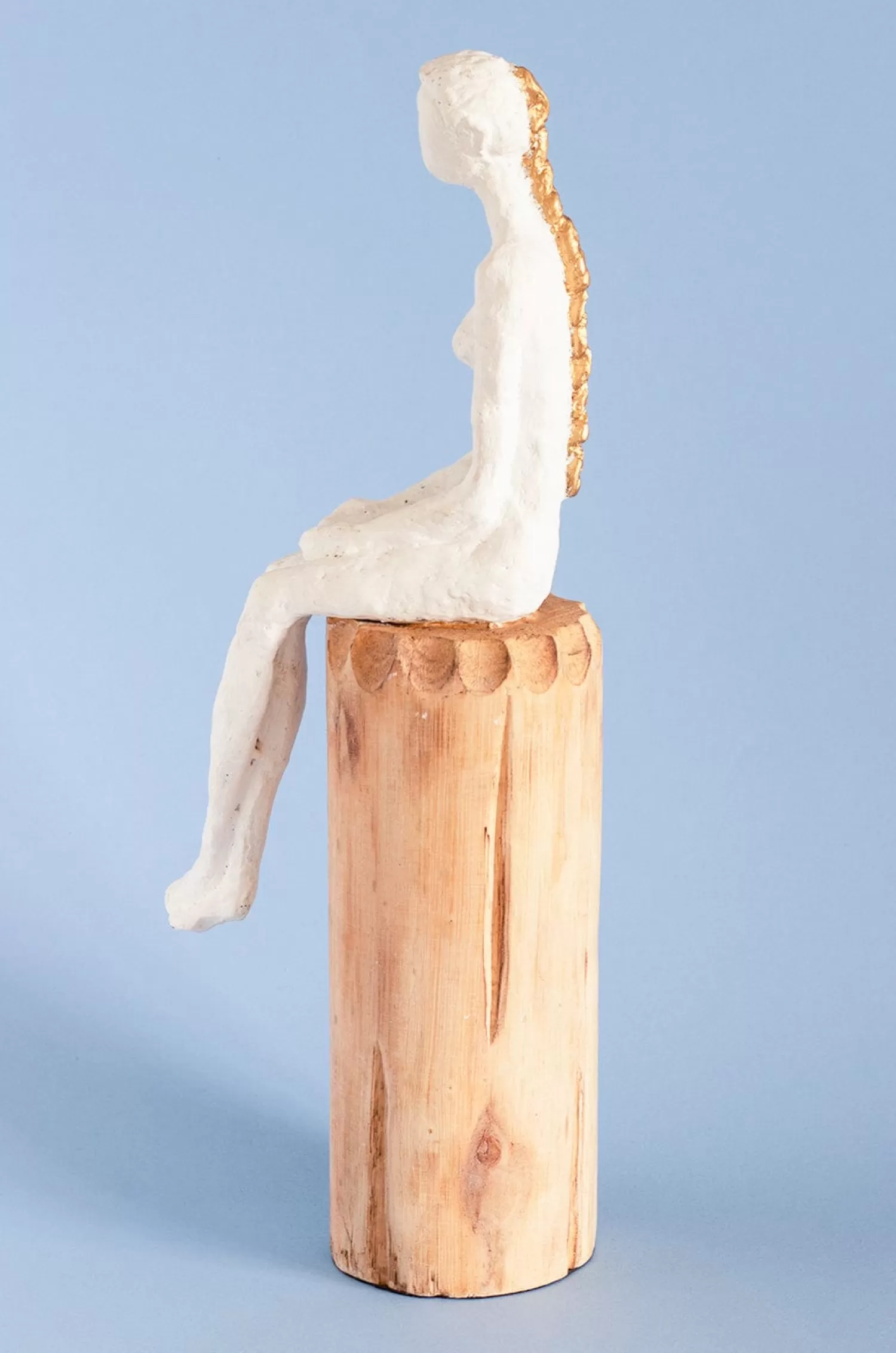 Forms Decorative Accents^Lost In Thought Lady Wooden Decorative Accent