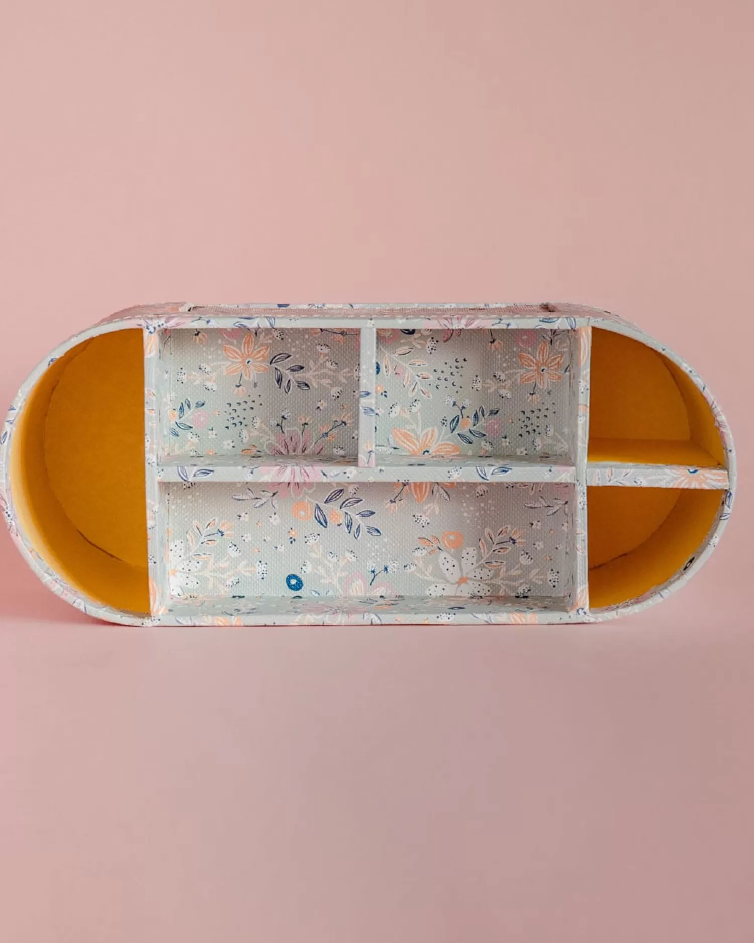 * Desk Accessories & Little Treats^Pearlised Paper Leather 7 In 1 Desk Organiser- Garden Fog