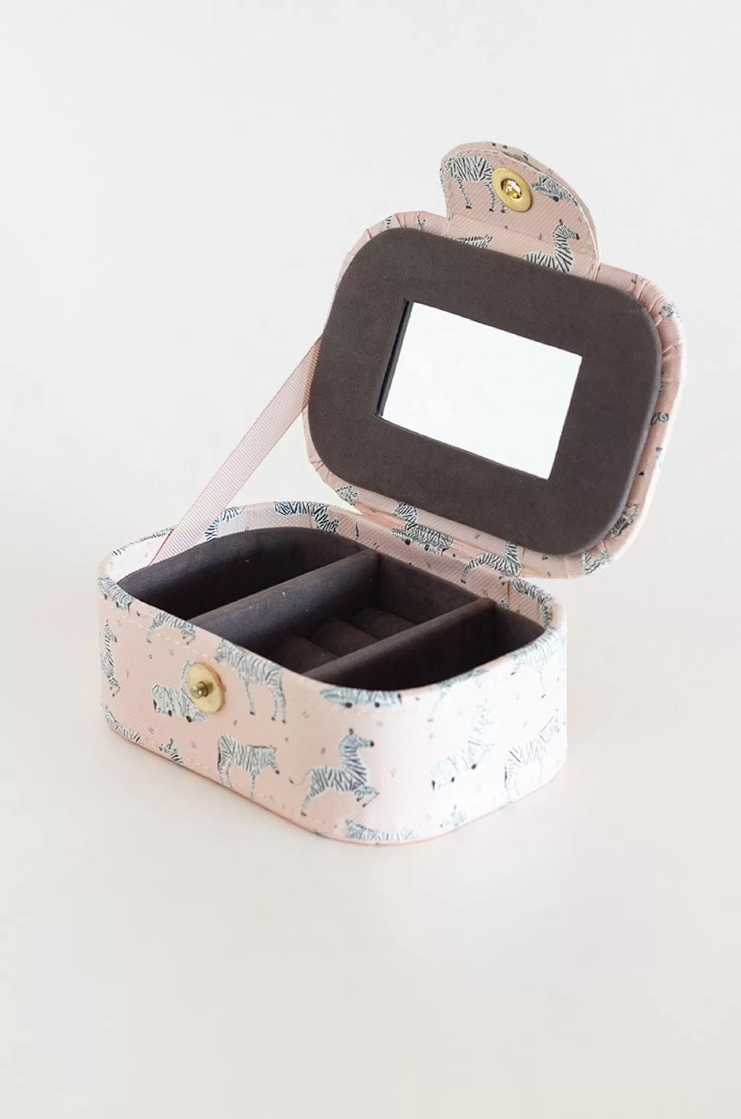 EcoLeather Photoframes & Jewellery Boxes^Pearlised Paper Leather Jewellery Box Medium- Pink Safari