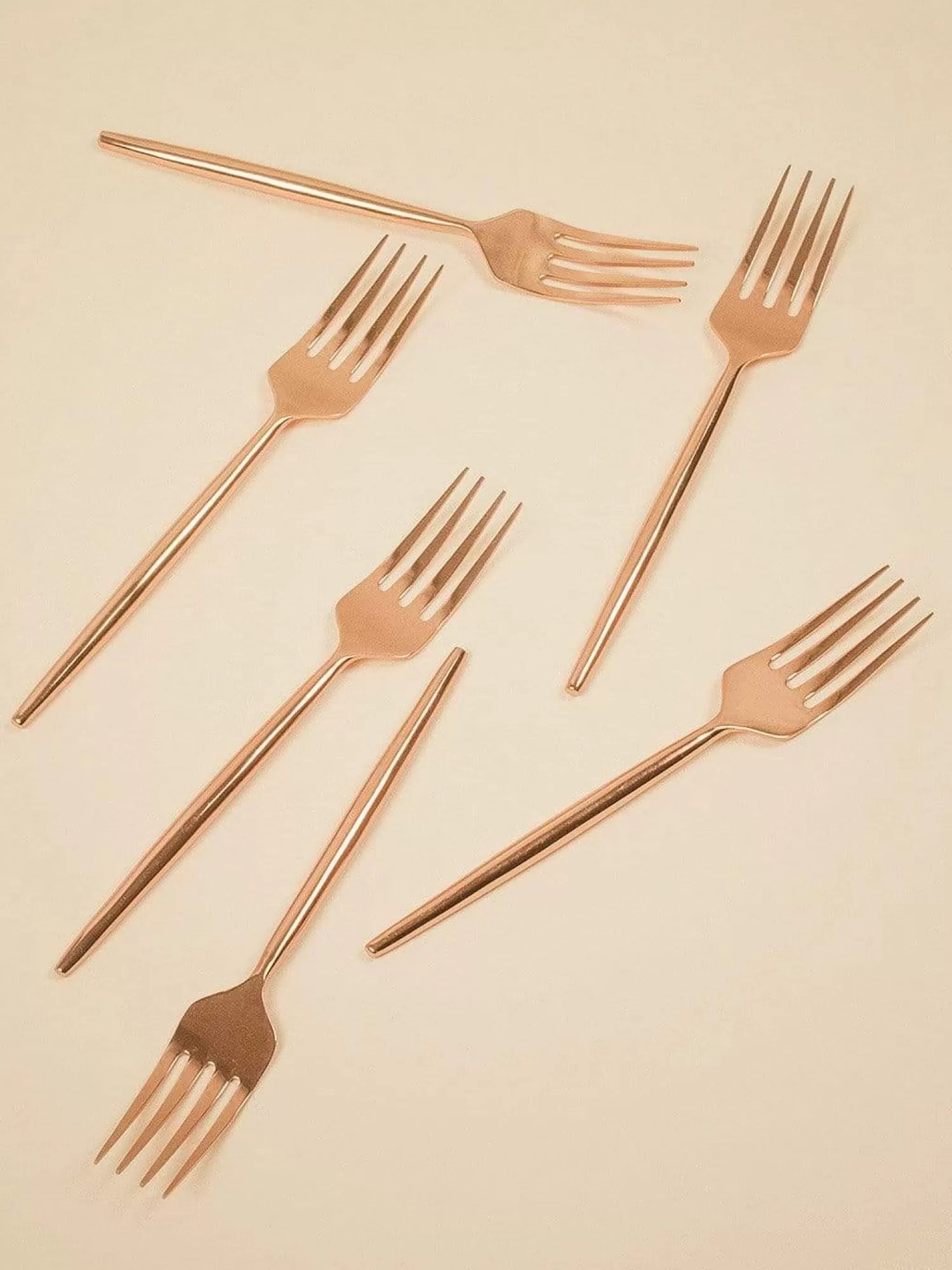 Horizon Cutlery^Perfect Kitchen Dessert Forks-Rose Gold-Set Of 6