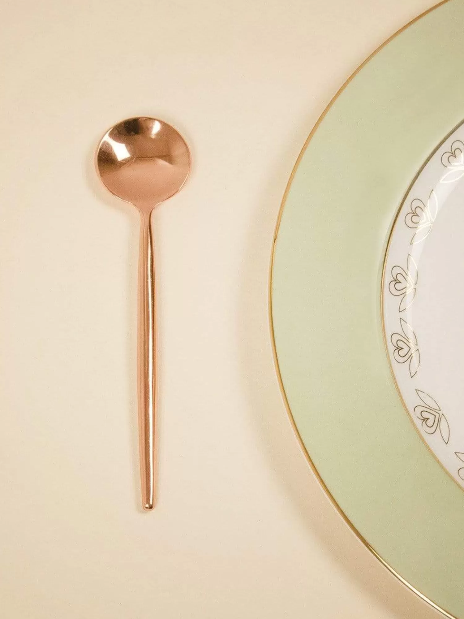 Horizon Styling & Props^Perfect Kitchen Dessert Spoon-Rose Gold- Set Of 6