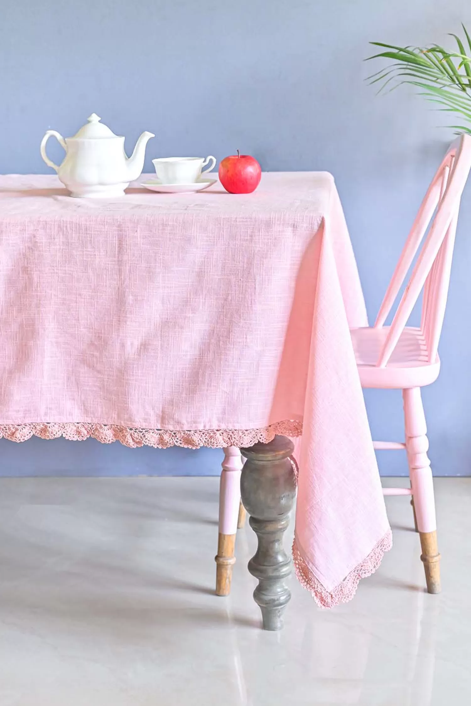 RKPH Table Linen & Accessories^Petal Blush Hand Crochet Table Cloth