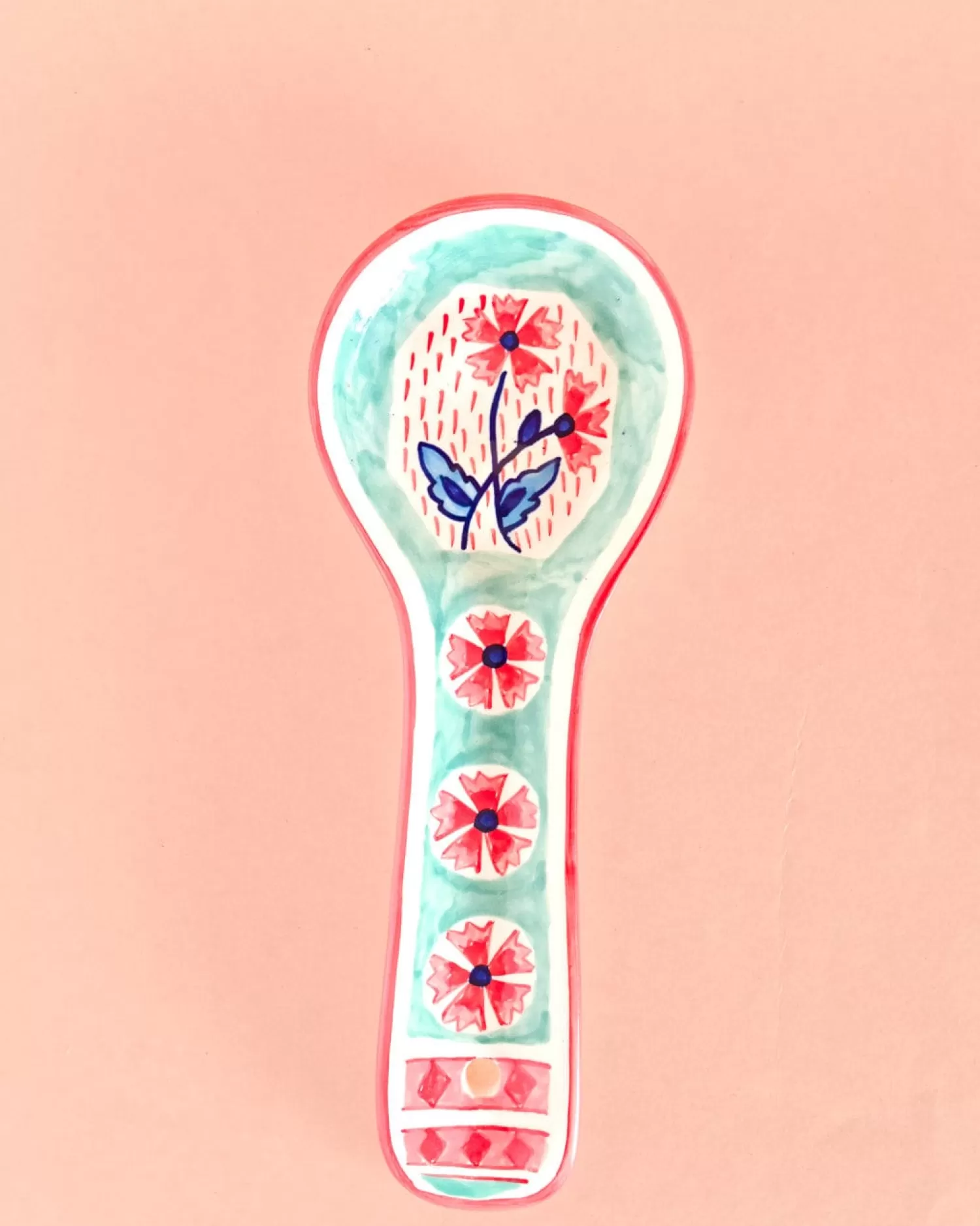 * Kitchen Accessories^Poppies & Play Handpainted Spoon Rest