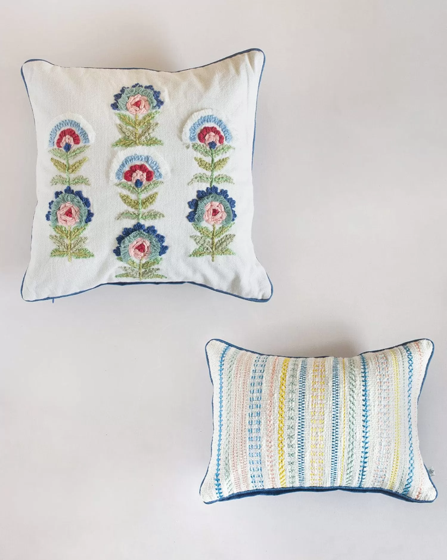 * Cushion Covers^Powder Blue Cushion Covers Collection - Set Of 2