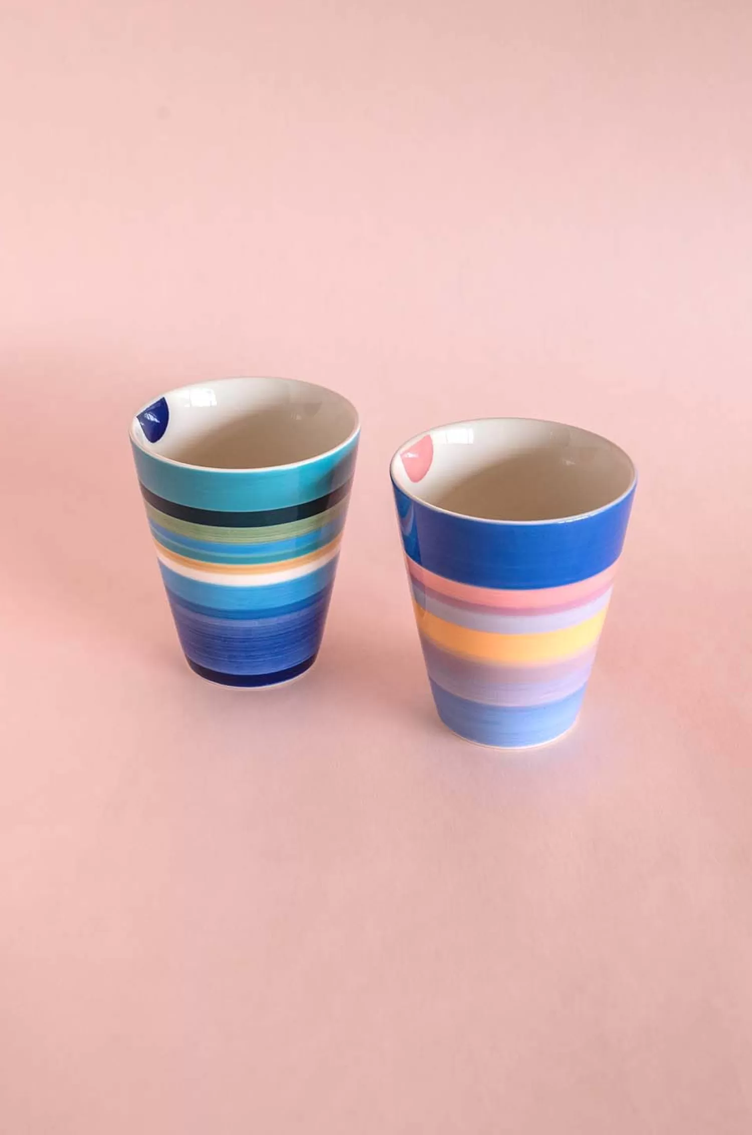 Indra Ceramics Tea Cups & Coffee Mugs^Rainbow Road Tumblers - Set Of 2