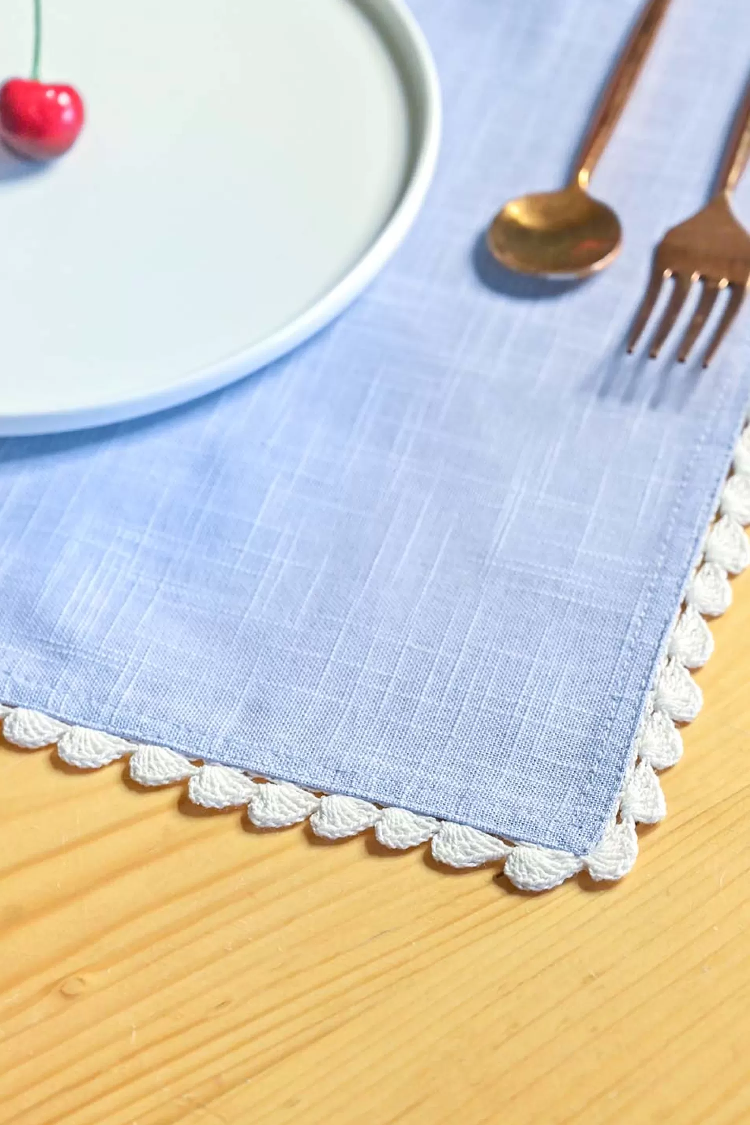 RKPH Table Linen & Accessories^Silver Mist Hand Crochet Placemats - Set Of 6