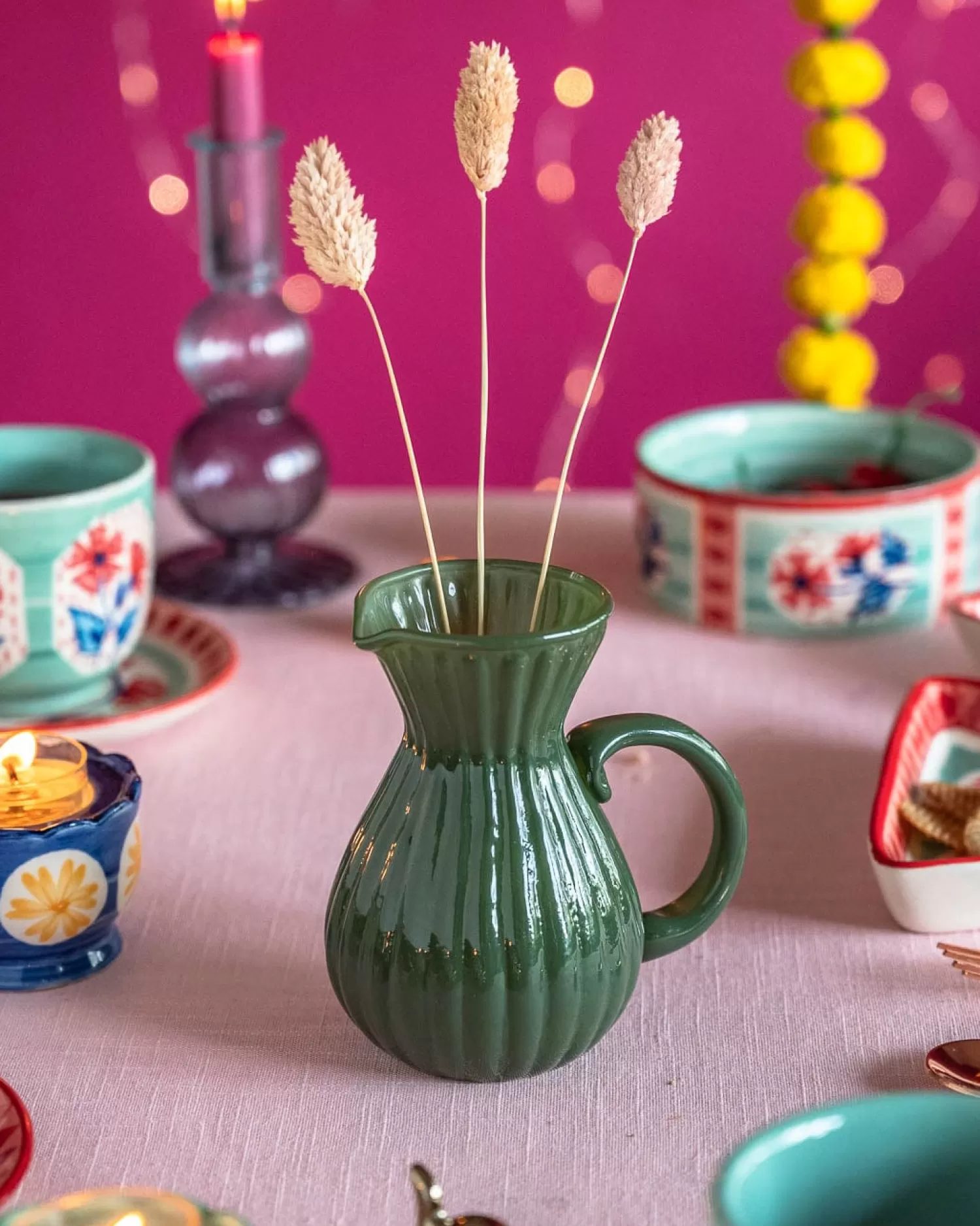 * Vases & Planters^Siris Jug Shaped Glass Vase