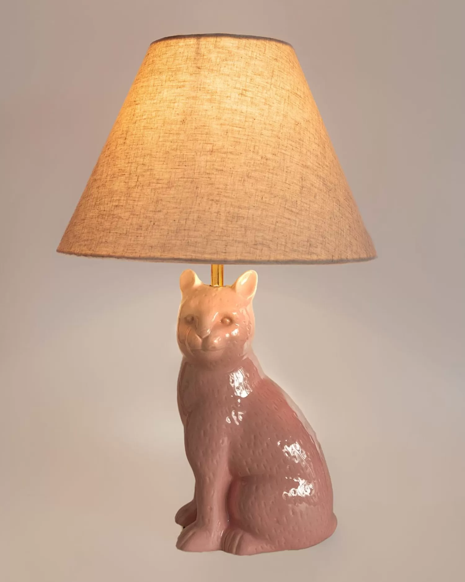 * Lighting^So Fierce Panther Lamp - Pink