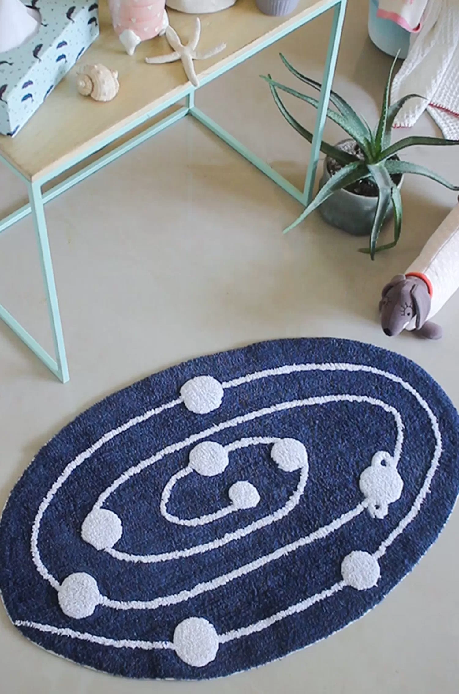 Pushpsons Kids^Solar System Cotton Bathmat