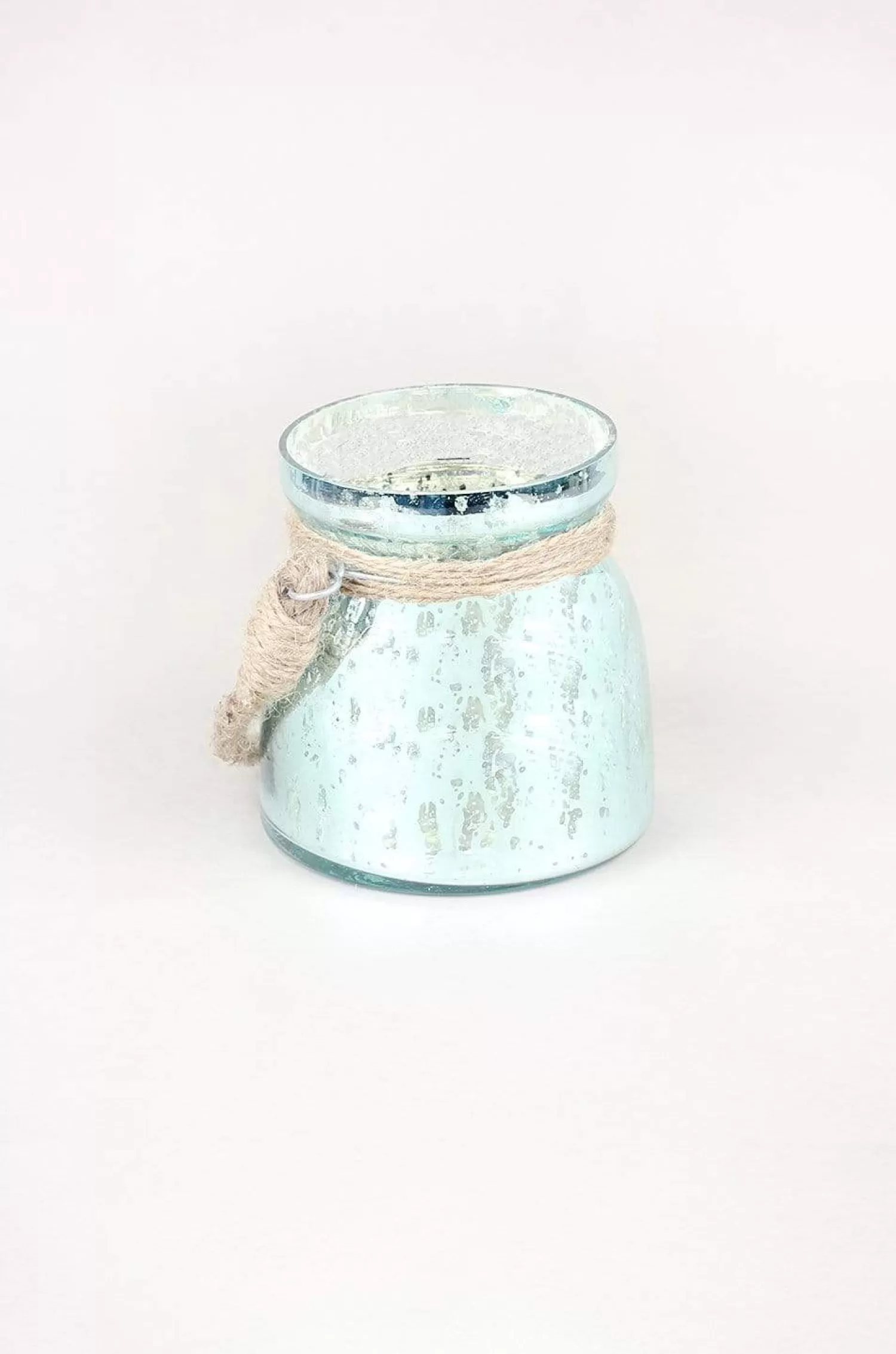 Saran Impex Lighting^Sparkle Dust Glass Votives With Jute Rope - Set Of 3