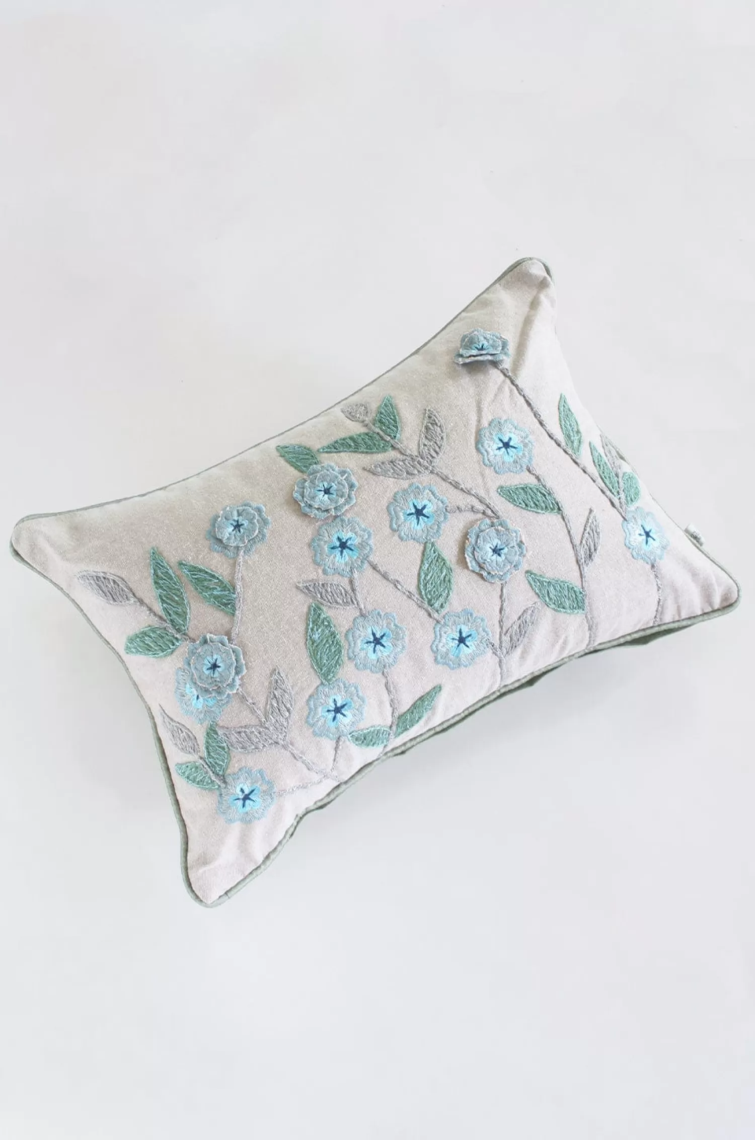 Vivsun Cushion Covers^Sweet Stems Embroidered Cushion Cover