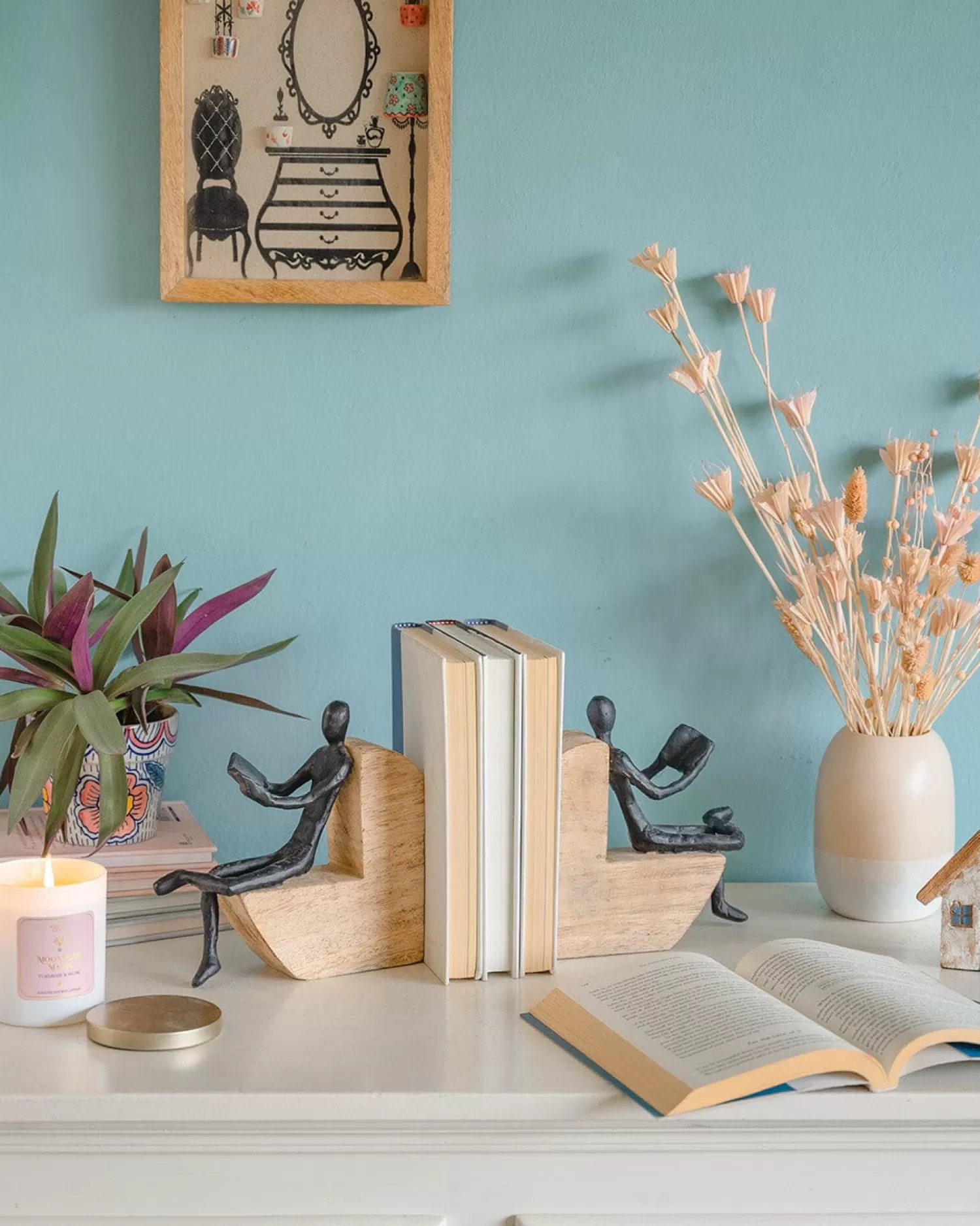 * Desk Accessories & Little Treats^The Reader Bookends