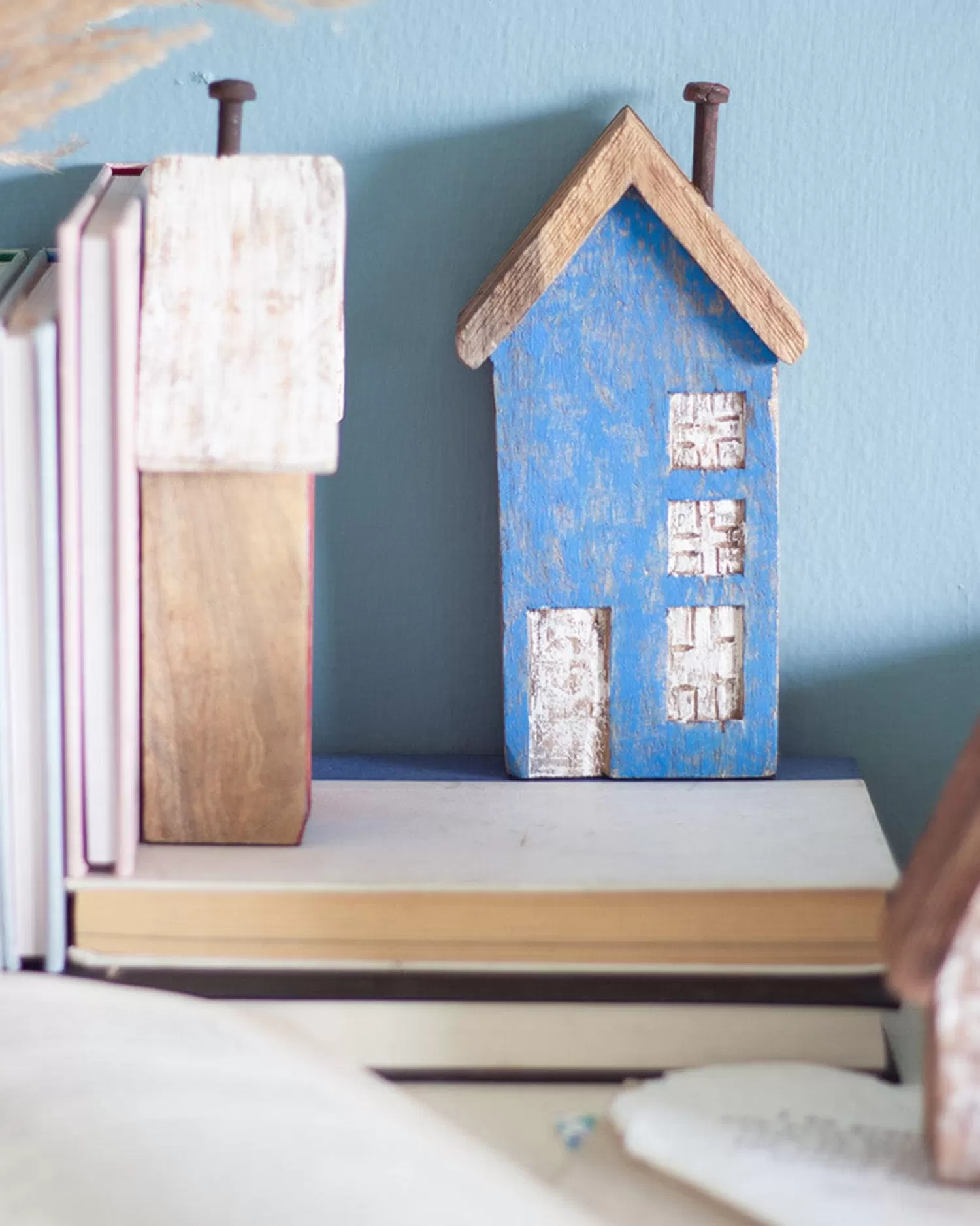 Forms Desk Accessories & Little Treats^Tiny Homes Wooden Paperweight - Blue