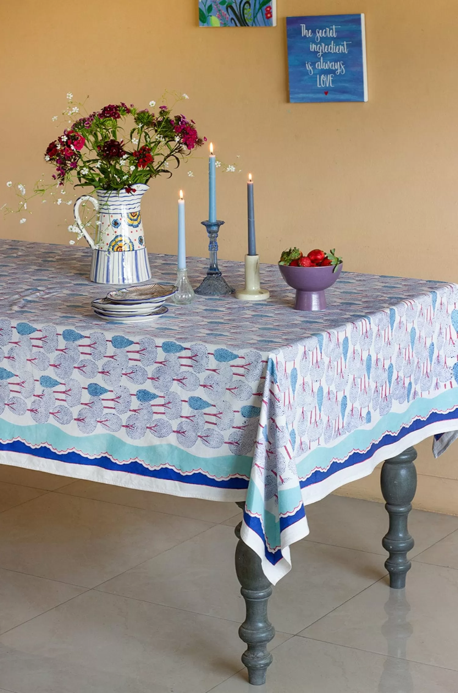 Aashapura Overseas Table Linen & Accessories^Topiary Garden Table Cloth - 6 Seater