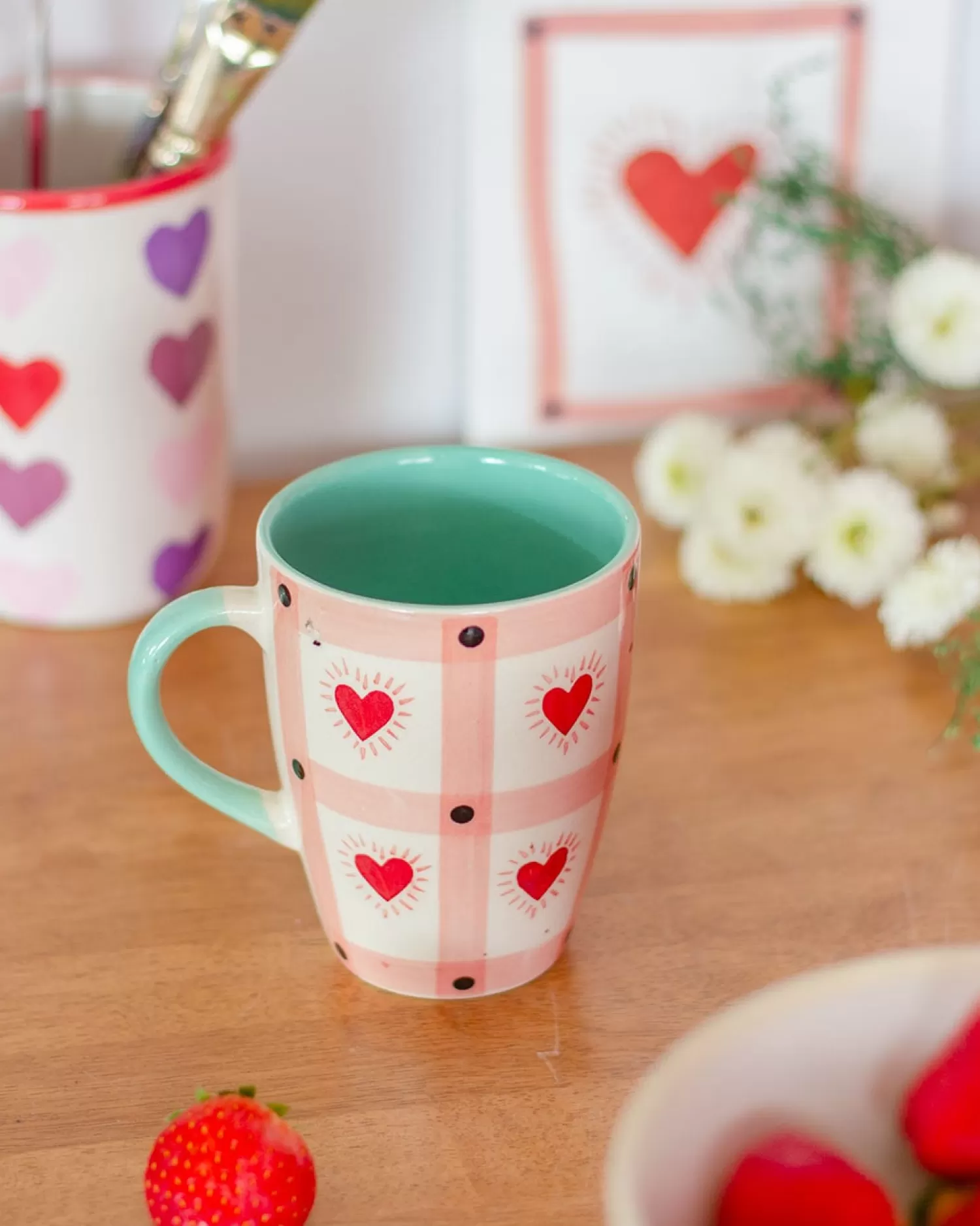 * Tea Cups & Coffee Mugs^Valerie Handpainted Ceramic Mug