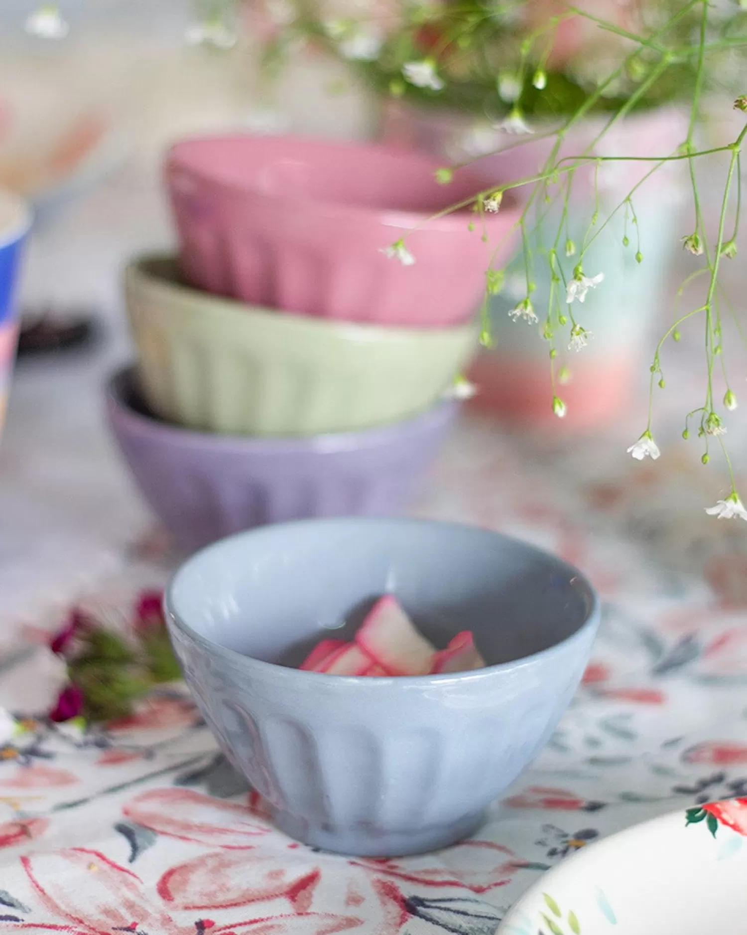 Hollyhock Bowls^Very Berry Bowls - Set Of 4