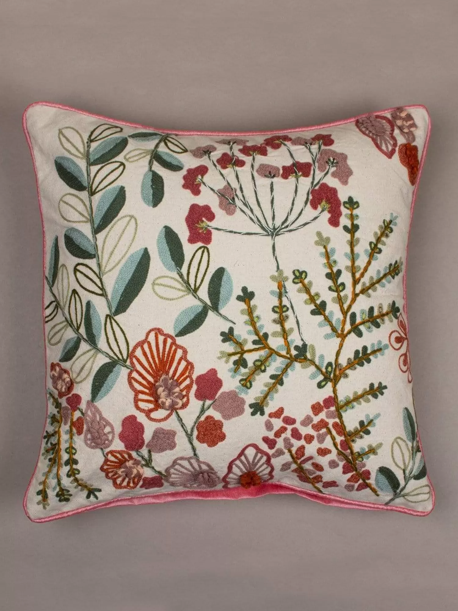 Vivsun Cushion Covers^Wallflowers Embroidered Cushion Cover