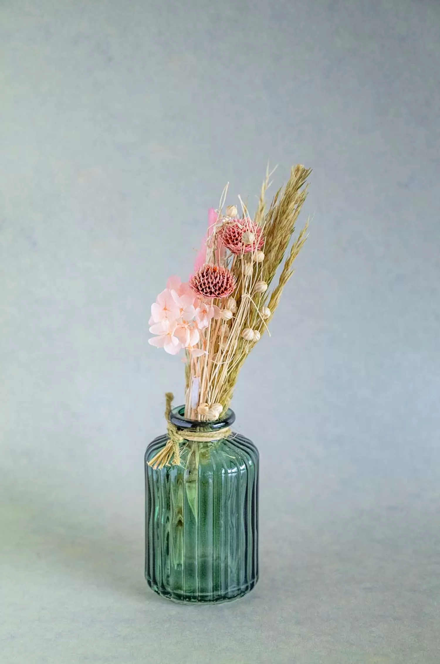 Nature's Mania Dried Flowers^Wildflowers Natural Dried Flowers Bouquet In Glass Jar