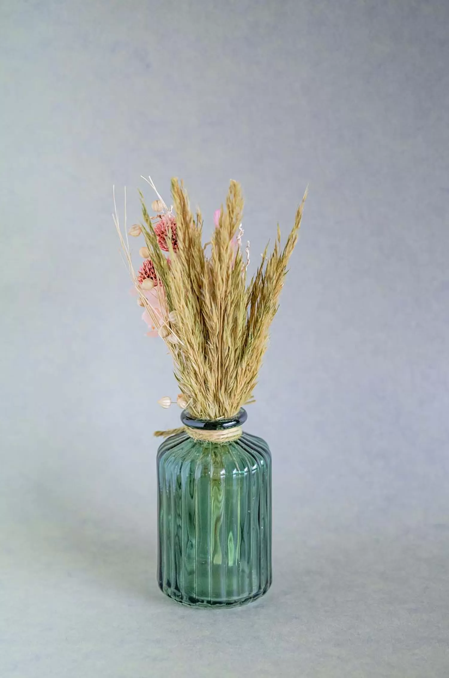 Nature's Mania Dried Flowers^Wildflowers Natural Dried Flowers Bouquet In Glass Jar