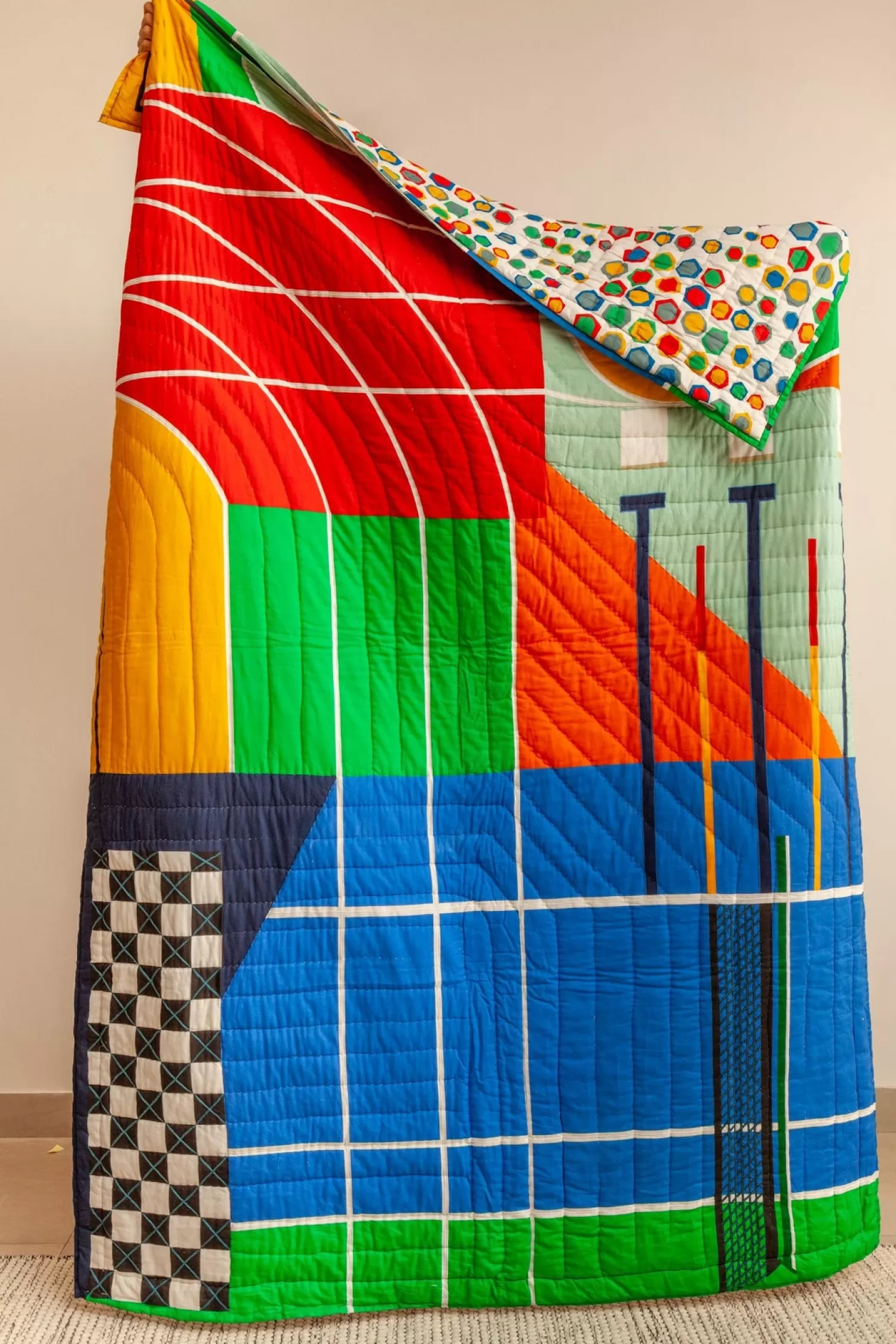 ZOOKEEPER Kids^ Ravi, The Race Car Driver Quilt